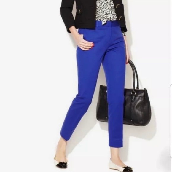 kate spade Pants - Kate Spade Davis Cobalt Blue Cropped Pants